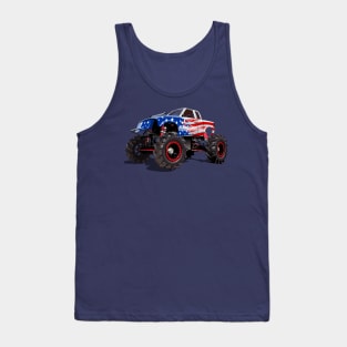 Cartoon Monster Truck Tank Top